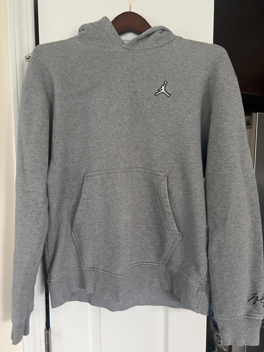 Jordan Gray Pullover Hoodie with Jumpman